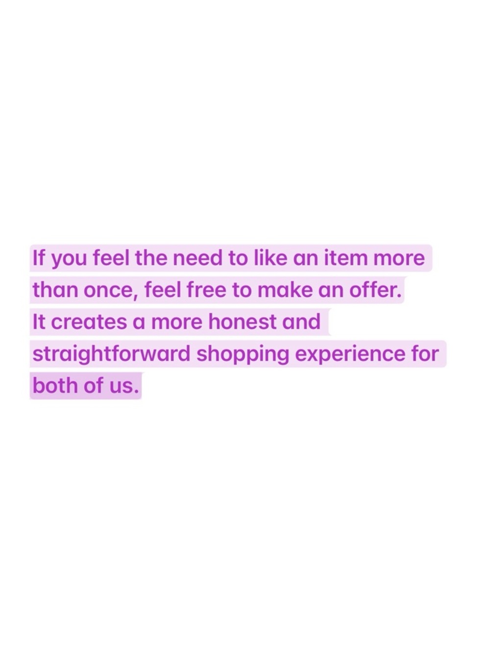 Note to Buyers.